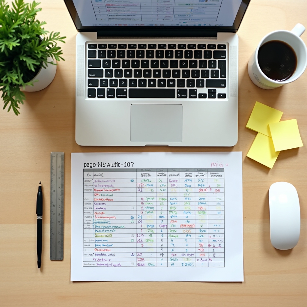 Tabulka pro audit obsahu webu